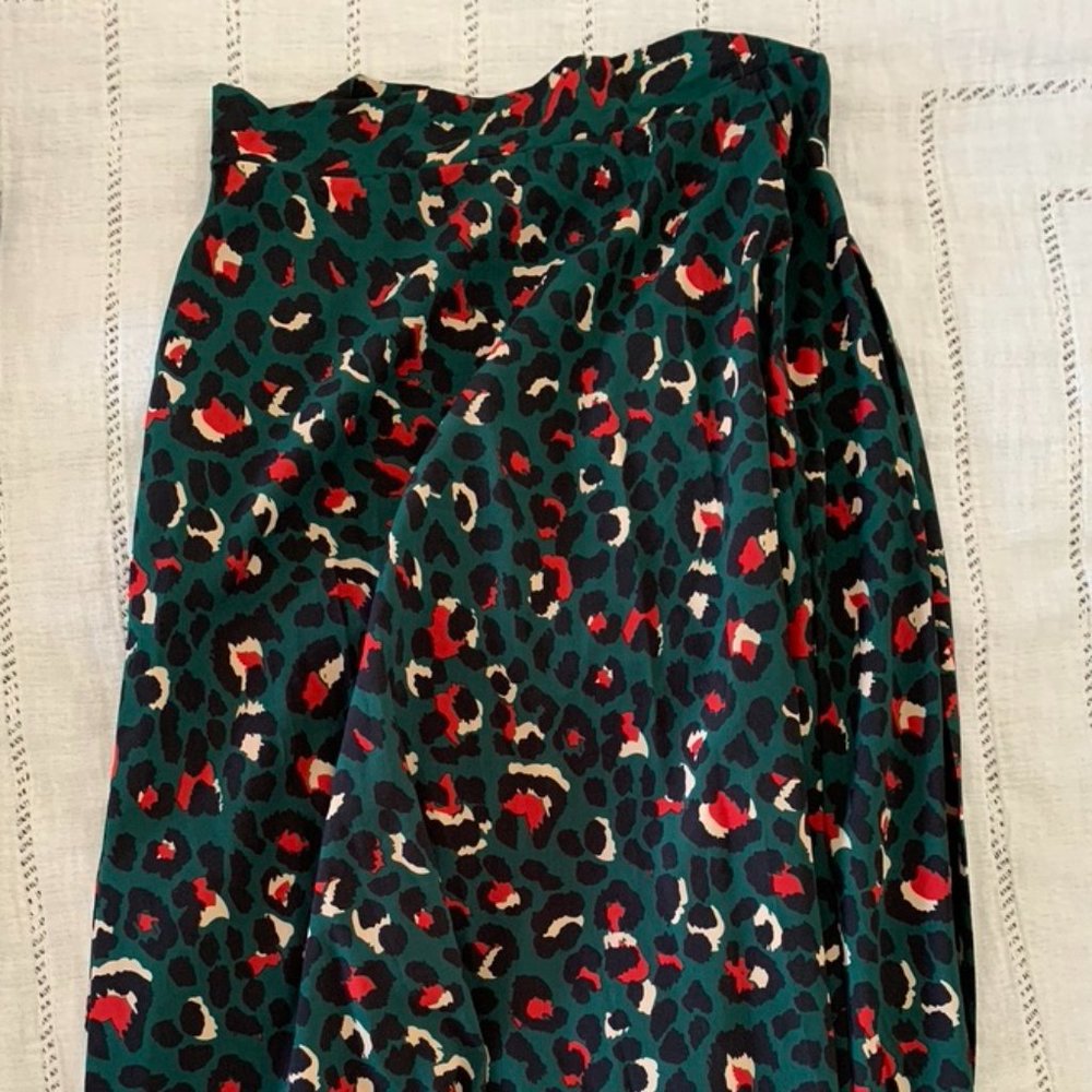 leopard wrap skirt